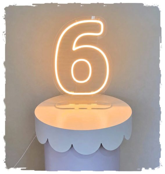 Número Luminoso em Led 6, ideal para dar um charme a qualquer decoração!