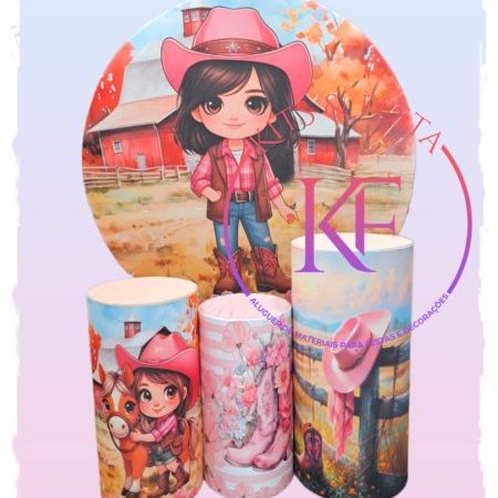 Cowgirl tema, festa, kit, aniversário, decoração