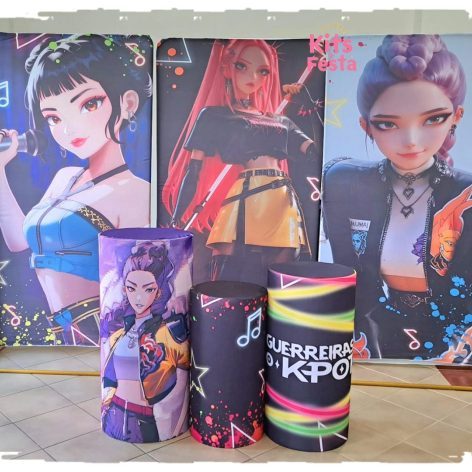 guerreiras do k-pop, decoração de festas, ilha de sao miguel, açores,