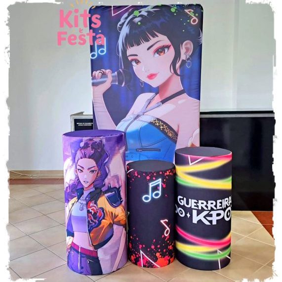 guerreiras do k-pop, decoração de festas, ilha de sao miguel, açores,