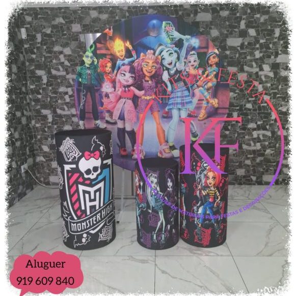 Monster Higth, Kits Festa, aluguer, decoração, aniversário, ilha de são miguel, açores