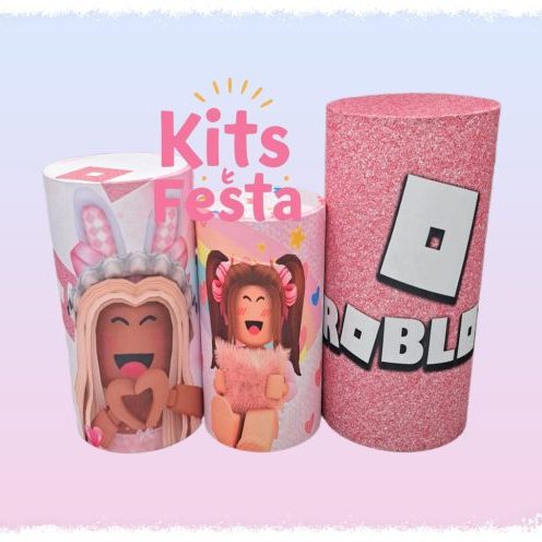 Roblox Rosa, kit festa, decoração. Ilha de são Miguel, açores.