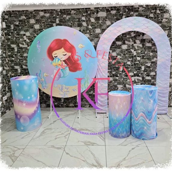 Sereia, Kits Festa, aluguer, decoração, aniversário, ilha de são miguel, açores