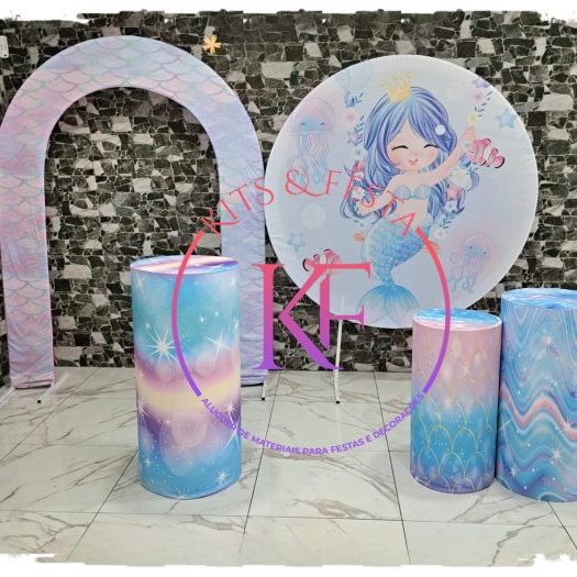 Sereia, Kits Festa, aluguer, decoração, aniversário, ilha de são miguel, açores