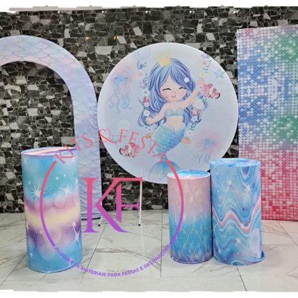 Sereia, Kits Festa, aluguer, decoração, aniversário, ilha de são miguel, açores