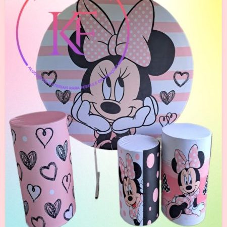 kit festa minnie rosa aniversário