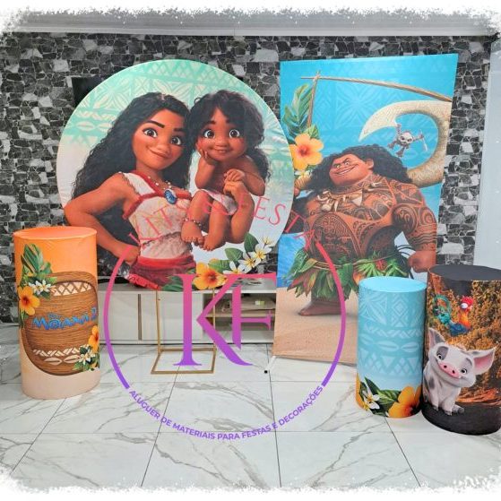 Moana 2, Kits Festa, aluguer, decoração, aniversário, ilha de são miguel, açores